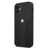 Etui BMW BMHCP12SRSPPK iPhone 12 mini 5,4" czarny/black hardcase Leather Curve Perforate na NearMe.pl