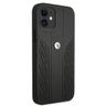 Etui BMW BMHCP12SRSPPK iPhone 12 mini 5,4" czarny/black hardcase Leather Curve Perforate na NearMe.pl