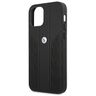 Etui BMW BMHCP12SRSPPK iPhone 12 mini 5,4" czarny/black hardcase Leather Curve Perforate na NearMe.pl