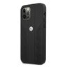 Etui BMW BMHCP12MRSPPK iPhone 12/12 Pro 6,1" czarny/black hardcase Leather Curve Perforate na NearMe.pl