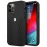 Etui BMW BMHCP12LRSPPK iPhone 12 Pro Max 6,7" czarny/black hardcase Leather Curve Perforate na NearMe.pl