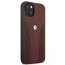 Etui BMW BMHCP13MRSPPR iPhone 13 / 14 / 15 6.1" czerwony/red hardcase Leather Curve Perforate na NearMe.pl
