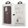 Etui BMW BMHCP13LRSPPR iPhone 13 Pro/13 6,1" czerwony/red hardcase Leather Curve Perforate na NearMe.pl
