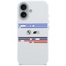 Etui BMW M Silicon Horizontal Line       MagSafe do iPhone 17 biały na NearMe.pl