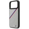 Etui BMW M Tricolor Metal Logo MagSafe   do iPhone 17 Pro Max szary na NearMe.pl