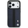 Etui BMW M Perforated Stripe Logo        MagSafe do iPhone 17 Pro granatowy na NearMe.pl