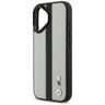 Etui BMW M Perforated Stripe Logo        MagSafe do iPhone 17 szary na NearMe.pl