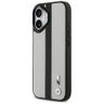 Etui BMW M Perforated Stripe Logo        MagSafe do iPhone 17 szary na NearMe.pl