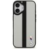 Etui BMW M Perforated Stripe Logo        MagSafe do iPhone 17 szary na NearMe.pl