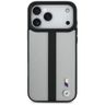 Etui BMW M Perforated Stripe Logo        MagSafe do iPhone 17 Pro Max szary na NearMe.pl