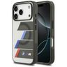 Etui BMW M IML Metal Buttons Tricolor    Lines MagSafe do iPhone 17 Pro Max antracyt na NearMe.pl