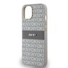 DKNY DKHCP14SPRTHSLE iPhone 14 / 15 / 136.1" beżowy/beige hardcase Leather Mono Stripe & Metal Logo na NearMe.pl