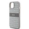 DKNY PU Leather Repeat Pattern Tonal Stripe Case for iPhone 15 Beige na NearMe.pl