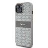 DKNY PU Leather Repeat Pattern Tonal Stripe Case for iPhone 15 Beige na NearMe.pl