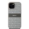 DKNY PU Leather Repeat Pattern Tonal Stripe Case for iPhone 15 Beige na NearMe.pl