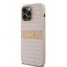 DKNY DKHCP14XPRTHSLP iPhone 14 Pro Max6.7" różowy/pink hardcase Leather Mono Stripe & Metal Logo na NearMe.pl