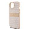 DKNY DKHCP15SPRTHSLP iPhone 15 / 14 / 136.1" różowy/pink hardcase Leather Mono Stripe & Metal Logo na NearMe.pl
