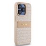 DKNY DKHCP15LPRTHSLP iPhone 15 Pro6.1" różowy/pink hardcase Leather Mono Stripe & Metal Logo na NearMe.pl