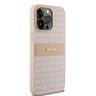 DKNY DKHCP15XPRTHSLP iPhone 15 Pro Max6.7" różowy/pink hardcase Leather Mono Stripe & Metal Logo na NearMe.pl