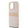 DKNY DKHCP15XPRTHSLP iPhone 15 Pro Max6.7" różowy/pink hardcase Leather Mono Stripe & Metal Logo na NearMe.pl
