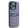 DKNY DKHCP15LPRTHSLB iPhone 15 Pro6.1" niebieski/blue hardcase Leather Mono Stripe & Metal Logo na NearMe.pl