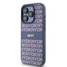 DKNY DKHCP15LPRTHSLB iPhone 15 Pro6.1" niebieski/blue hardcase Leather Mono Stripe & Metal Logo na NearMe.pl