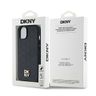 DKNY DKHMP14SPSHRPSK iPhone 14 / 15 / 13czarny/black hardcase Leather Monogram Pattern Metal Logo MagSafe na NearMe.pl