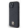 DKNY DKHMP14SPSHRPSK iPhone 14 / 15 / 13czarny/black hardcase Leather Monogram Pattern Metal Logo MagSafe na NearMe.pl