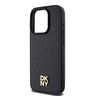 DKNY DKHMP15LPSHRPSK iPhone 15 Pro6.1" czarny/black hardcase Leather Pattern Monogram Metal Logo MagSafe na NearMe.pl