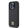 DKNY DKHMP15LPSHRPSK iPhone 15 Pro6.1" czarny/black hardcase Leather Pattern Monogram Metal Logo MagSafe na NearMe.pl