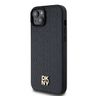 DKNY DKHMP15SPSHRPSK iPhone 15 / 14 / 136.1" czarny/black hardcase Leather Pattern Metal Logo MagSafe na NearMe.pl
