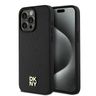 DKNY DKHMP15XPSHRPSK iPhone 15 Pro Max6.7" czarny/black hardcase Leather Monogram Pattern Metal Logo MagSafe na NearMe.pl