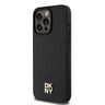 DKNY DKHMP15XPSHRPSK iPhone 15 Pro Max6.7" czarny/black hardcase Leather Monogram Pattern Metal Logo MagSafe na NearMe.pl