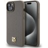 DKNY DKHMP15SPSHRPSW iPhone 15 / 14 / 136.1" brązowy/brown hardcase Leather Pattern Metal Logo MagSafe na NearMe.pl