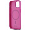 DKNY DKHMP15SPSHRPSP iPhone 15 / 14 / 136.1" różowy/pink hardcase Leather Pattern Metal Logo MagSafe na NearMe.pl