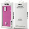 DKNY DKHMP15SPSHRPSP iPhone 15 / 14 / 136.1" różowy/pink hardcase Leather Pattern Metal Logo MagSafe na NearMe.pl
