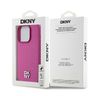 DKNY DKHMP15LPSHRPSP iPhone 15 Pro6.1" różowy/pink hardcase Leather Monogram Pattern Metal Logo MagSafe na NearMe.pl