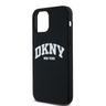 DKNY DKHMP12MSNYACH iPhone 12/12 Pro6.1" czarny/black hardcase Liquid Silicone White Printed Logo MagSafe na NearMe.pl