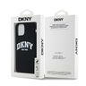 DKNY DKHMP12MSNYACH iPhone 12/12 Pro6.1" czarny/black hardcase Liquid Silicone White Printed Logo MagSafe na NearMe.pl