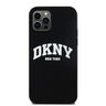 DKNY DKHMP12MSNYACH iPhone 12/12 Pro6.1" czarny/black hardcase Liquid Silicone White Printed Logo MagSafe na NearMe.pl