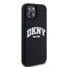DKNY DKHMP14SSNYACH iPhone 14 / 15 / 136.1" czarny/black hardcase Liquid Silicone White Printed Logo MagSafe na NearMe.pl