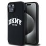 DKNY DKHMP15MSNYACH iPhone 15 Plus / 14Plus 6.7" czarny/black hardcase Liquid Silicone White Printed Logo MagSafe na NearMe.pl