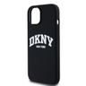 DKNY DKHMP15SSNYACH iPhone 15 / 14 / 136.1" czarny/black hardcase Liquid Silicone White Printed Logo MagSafe na NearMe.pl