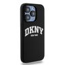 DKNY DKHMP15LSNYACH iPhone 15 Pro6.1" czarny/black hardcase Liquid Silicone White Printed Logo MagSafe na NearMe.pl