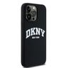 DKNY DKHMP15XSNYACH iPhone 15 Pro Max6.7" czarny/black hardcase Liquid Silicone White Printed Logo MagSafe na NearMe.pl