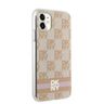 DKNY DKHMN61HCPTSP iPhone 11 / Xr6.1" różowy/pink hardcase IML Checkered Mono Pattern & Printed Stripes MagSafe na NearMe.pl