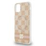 DKNY DKHMN61HCPTSP iPhone 11 / Xr6.1" różowy/pink hardcase IML Checkered Mono Pattern & Printed Stripes MagSafe na NearMe.pl