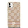 DKNY DKHMN61HCPTSP iPhone 11 / Xr6.1" różowy/pink hardcase IML Checkered Mono Pattern & Printed Stripes MagSafe na NearMe.pl