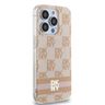 DKNY DKHMP15XHCPTSP iPhone 15 Pro Max6.7" różowy/pink hardcase IML Checkered Mono Pattern & Printed Stripes MagSafe na NearMe.pl