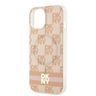 DKNY DKHMP15SHCPTSP iPhone 15 / 14 / 136.1" różowy/pink hardcase IML Checkered Mono Pattern & Printed Stripes MagSafe na NearMe.pl